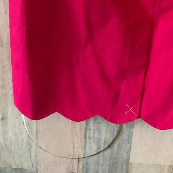 J. Crew Pink Scalloped Hem Pencil Skirt - Office Siren NWT - Picture 7 of 7